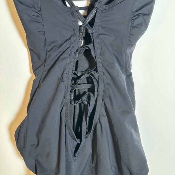 Athena Black Swimsuit with Strappy Design - Picture 6 of 10